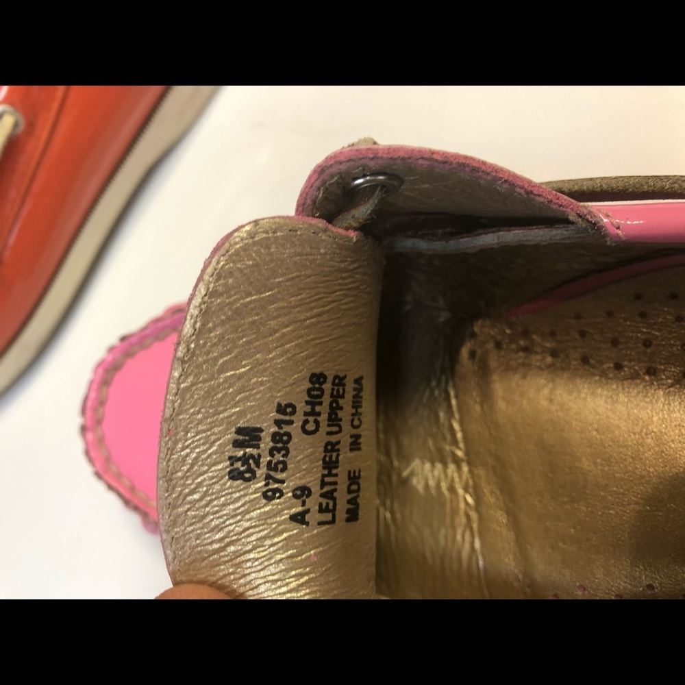 Pink sperry top sider